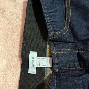 Dark blue flared jeans